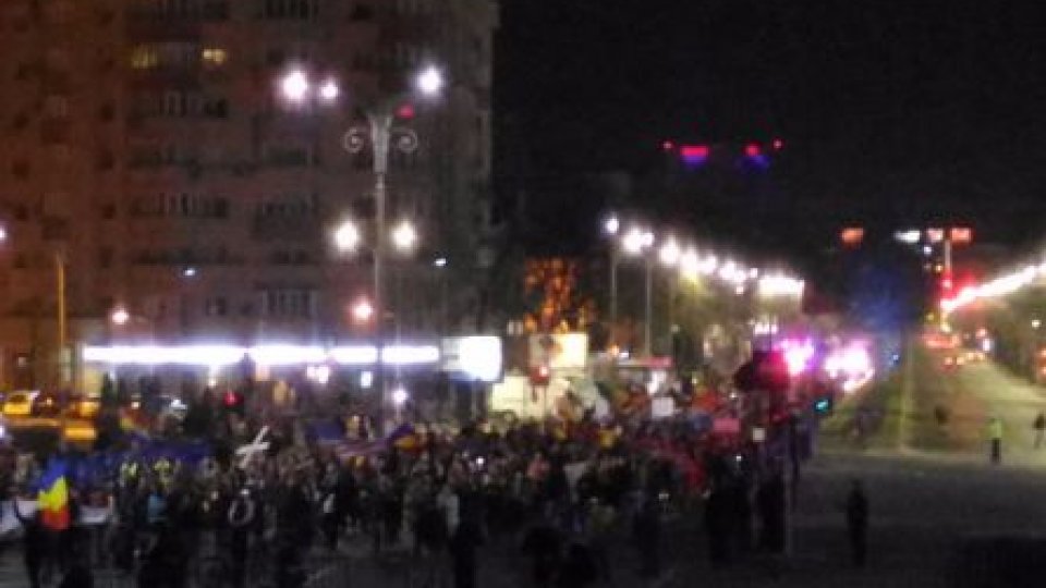 4.000 de oameni au participat la un marş de protest în Capitală 