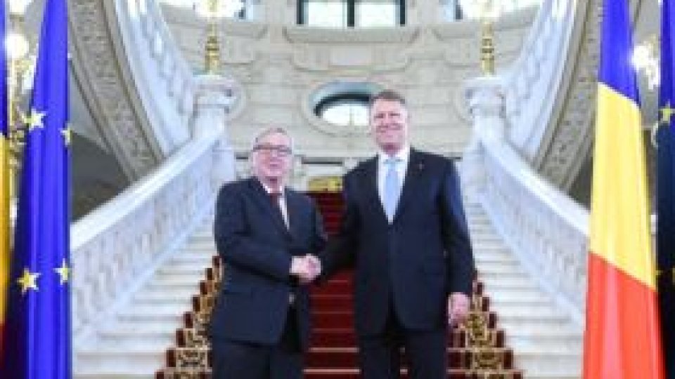 Jean-Claude Juncker, primit la Palatul Cotroceni