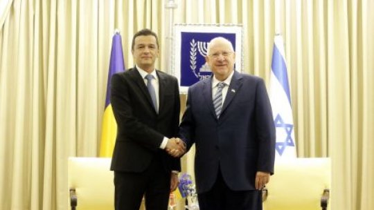Premierul Sorin Grindeanu, primit de preşedintele Israelului, Reuven Rivlin