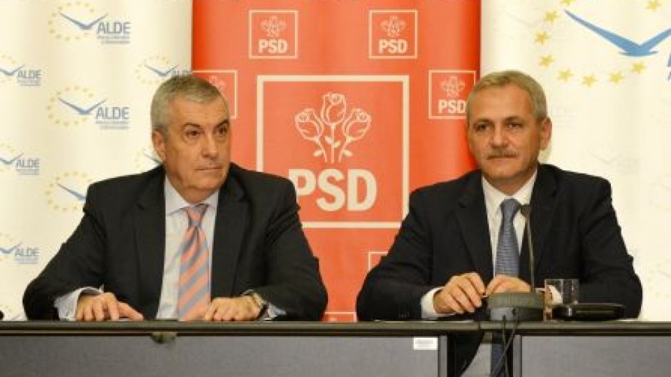Coaliţia PSD-ALDE depune luni moţiunea de cenzură