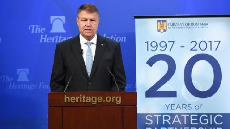 Iohannis: Parteneriatul strategic cu SUA reprezintă o garanţie în relaţia cu SUA