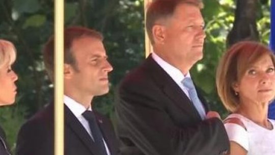 Preşedintele Franţei, Emmanuel Macron, primit la Palatul Cotroceni