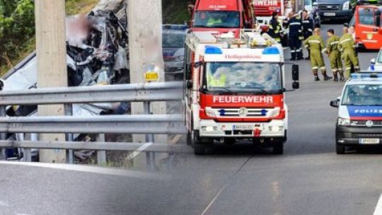 Cinci români morți și trei răniți într-un accident lângă Viena