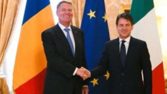 Iohannis: Ne dorim consolidarea exporturilor româneşti cu tradiţie pe piaţa italiană
