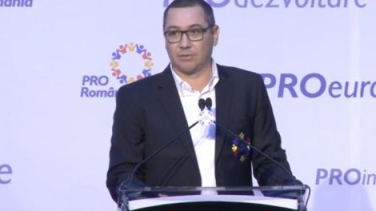 Victor Ponta a fost ales preşedinte al Partidului Pro România
