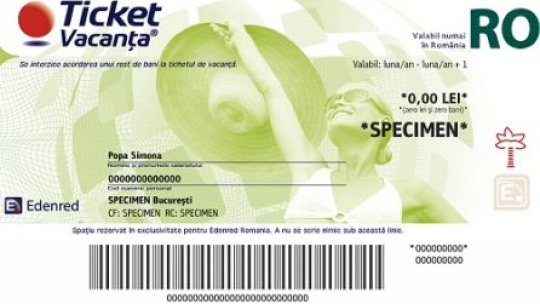 Tichete de masă, culturale şi de vacanţă pentru bugetari