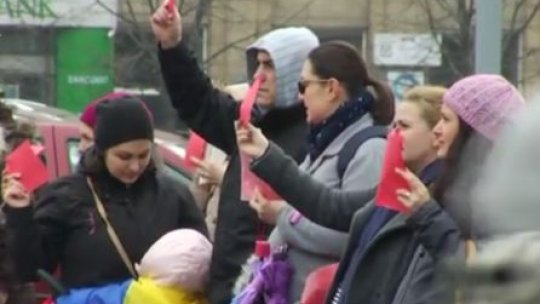 Proteste la Ministerul Sănătăţii