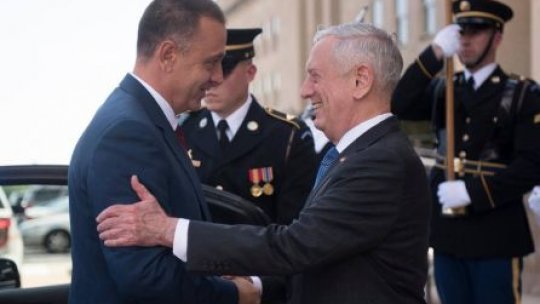 Ministrul Apărării, Mihai Fifor, întâlnire cu secretarul Apărării SUA, James Mattis