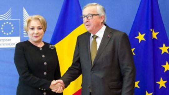 Preşedintele Comisiei Europene, Jean Claude Juncker, primit de premierul Viorica Dăncilă