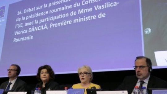 Priorităţile României la preşedinţia rotativă a Consiliului UE, prezentate la Bruxelles