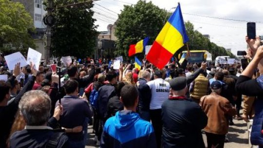 Circulaţia în centrul Galațiului, întreruptă în timpul protestului anti-PSD