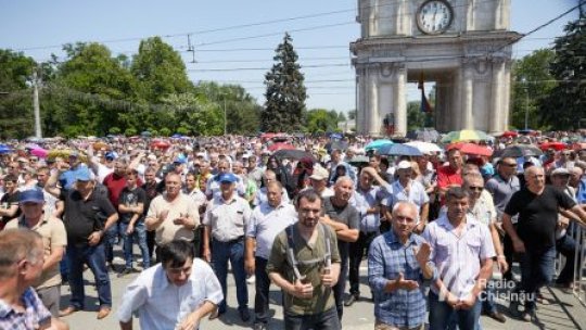 Miting de amploare la Chișinău