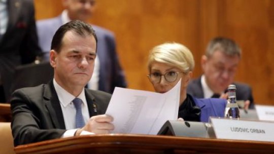 Soarta Guvernului Orban 2 va fi decisă luni în Parlament