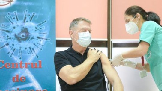 Președintele Klaus Iohannis s-a vaccinat împotriva COVID-19