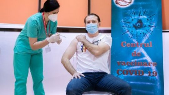Premierul Florin Cîţu s-a vaccinat anti-COVID 19