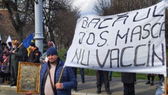 Proteste în Capitală și în țară  împotriva vaccinării și a măsurilor de protecție