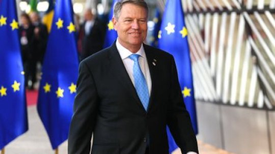 Președintele Iohannis participă la reuniunea extraordinară a Consiliului European
