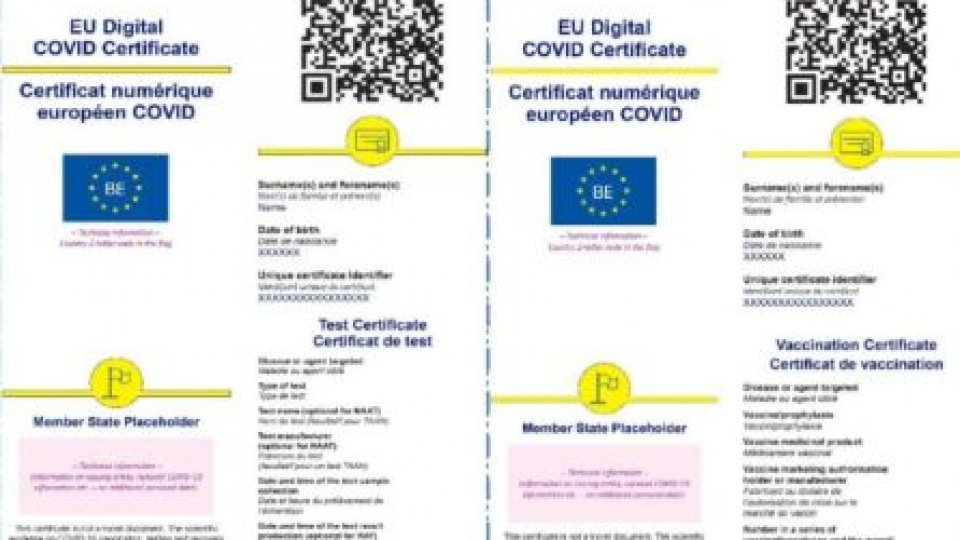 CNSU propune utilizarea certificatului verde în localităţile cu incidenţă mare