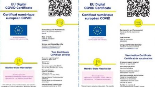 Ordonanţa de urgenţă privind certificatul digital COVID, adopată de Senat