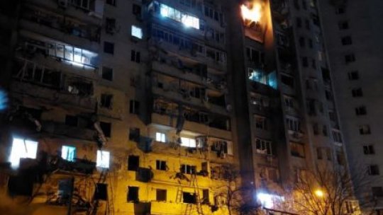 Forţele ruse au bombardat în cursul nopţii capitala Ucrainei