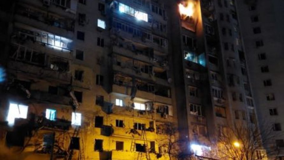 Forţele ruse au bombardat în cursul nopţii capitala Ucrainei
