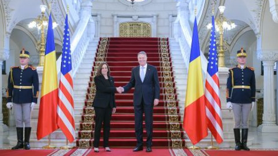 LIVE VIDEO Declaraţii de presă comune Kamala Harris - Klaus Iohannis