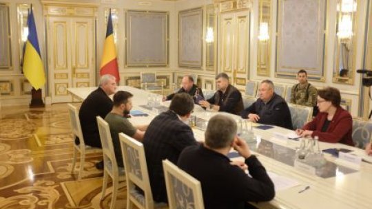 Premierul Nicolae Ciucă, Marcel Ciolacu şi Bogdan Aurescu au fost în Ucraina 