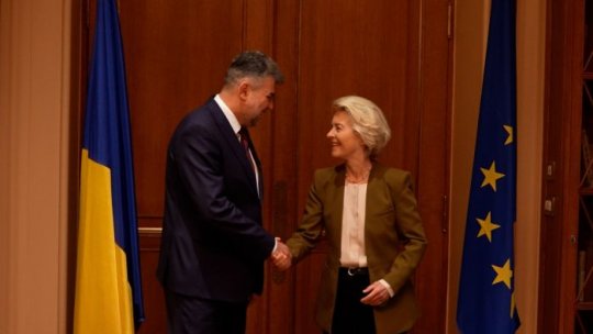 Premierul Marcel Ciolacu s-a întâlnit cu președinta Comisiei Europene, Ursula von der Leyen. Vezi temele de discuție