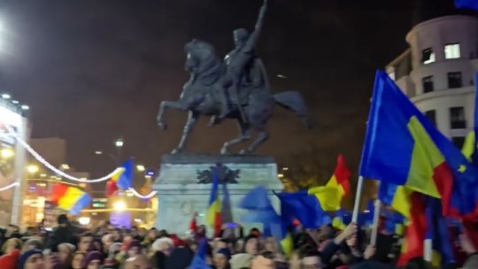Miting autorizat, sub sloganul "România speră!", în centrul Bucureștiului