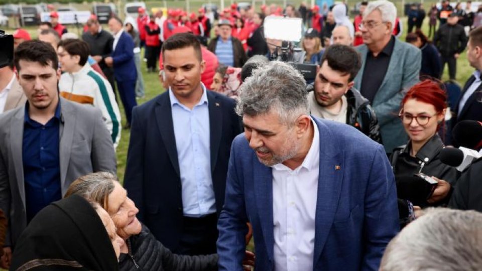 Președintele PSD, Marcel Ciolacu, vizită electorală în județul Dâmbovița