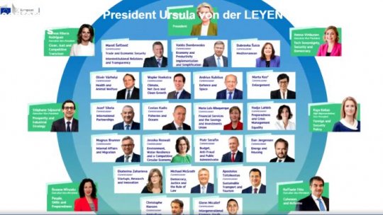 Ursula von der Leyen a prezentat noua Comisie Europeană
