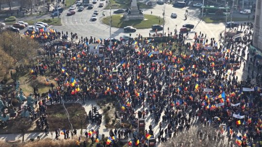 Acţiune de protest cu zeci de mii de participanţi, în capitală
